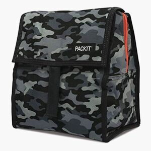 Freezable Lunch Bag - Camo w/ Gel-Lined Walls & Zip Closure Freezes Overnight